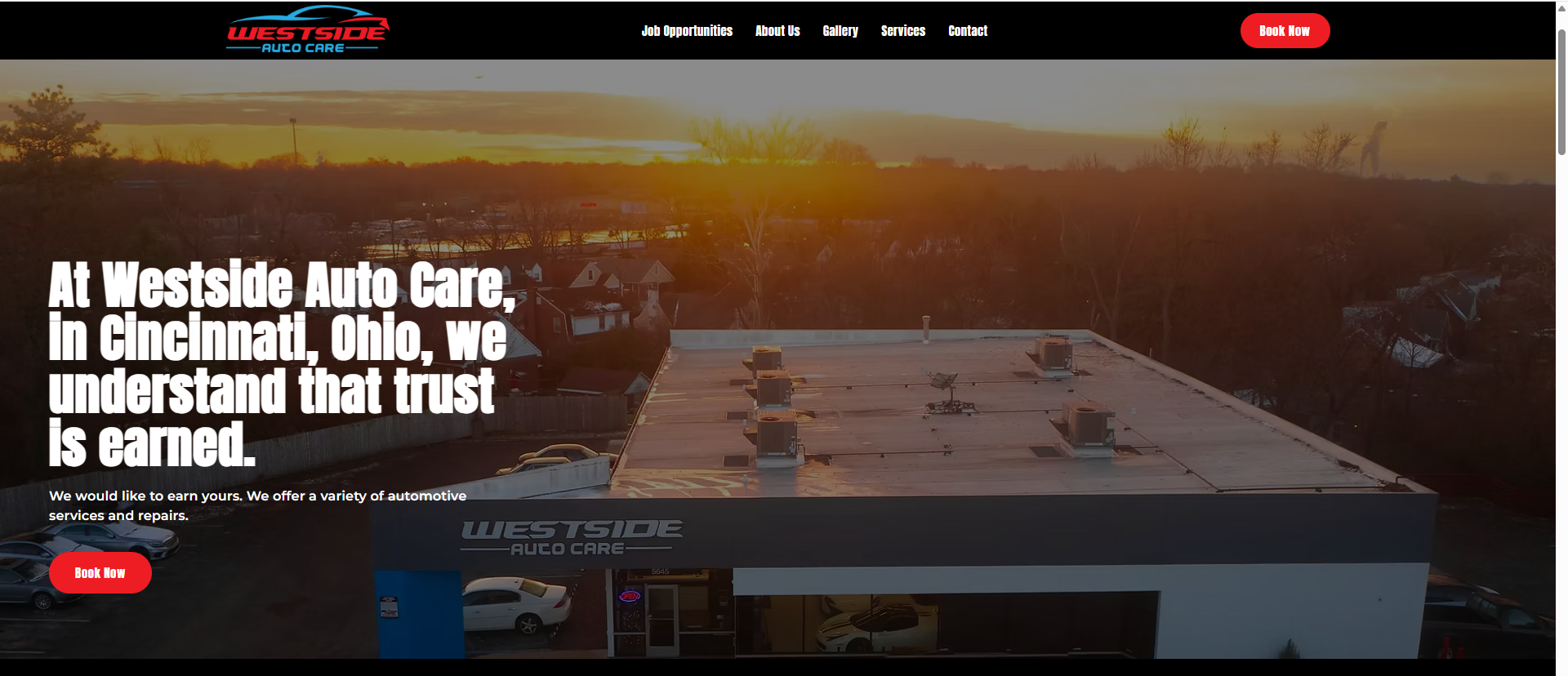 Westside Auto Care website preview built and managed by Apex